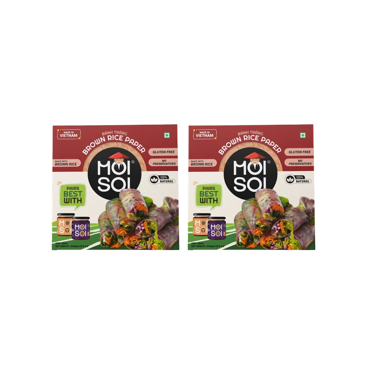 Moi Soi Brown Rice Paper - Pack of 2