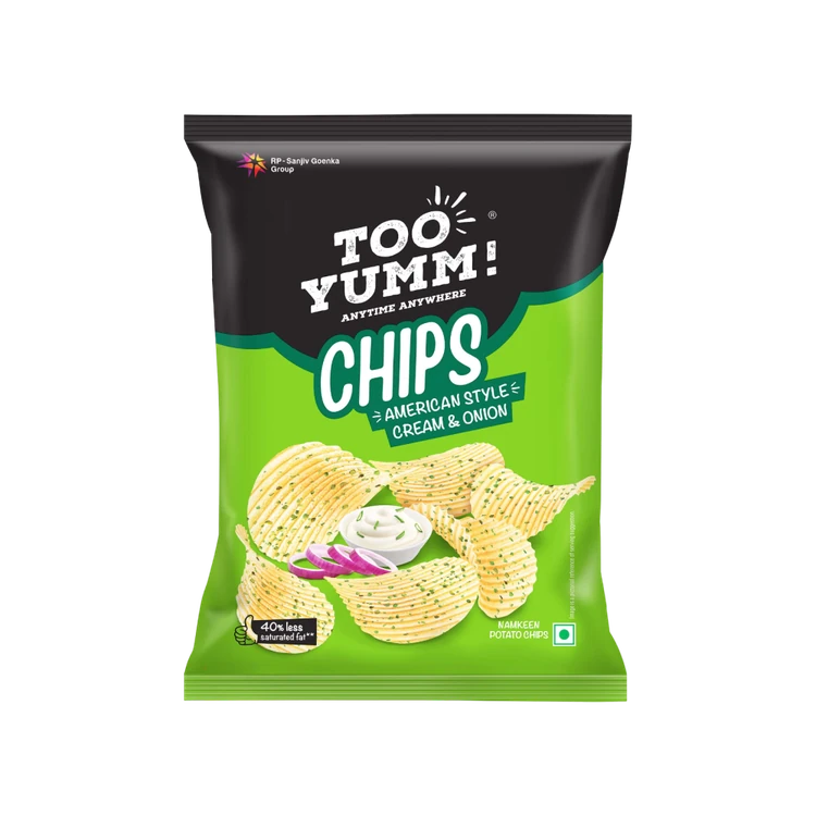 Too Yumm American Style Cream & Onion Potato Chips