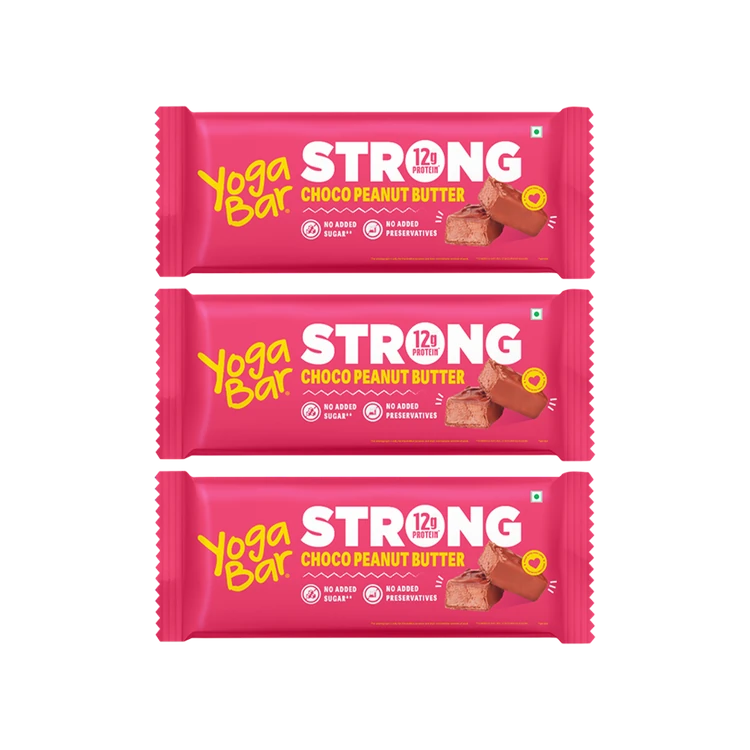 Yoga Bar 12 g Protein Bar, Choco Peanut Butter, No Added Sugar - Pack of 3