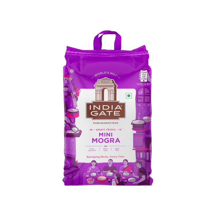 India Gate Mini Mogra Basmati Rice (Short Grain) (Mogra Basmati Akki)
