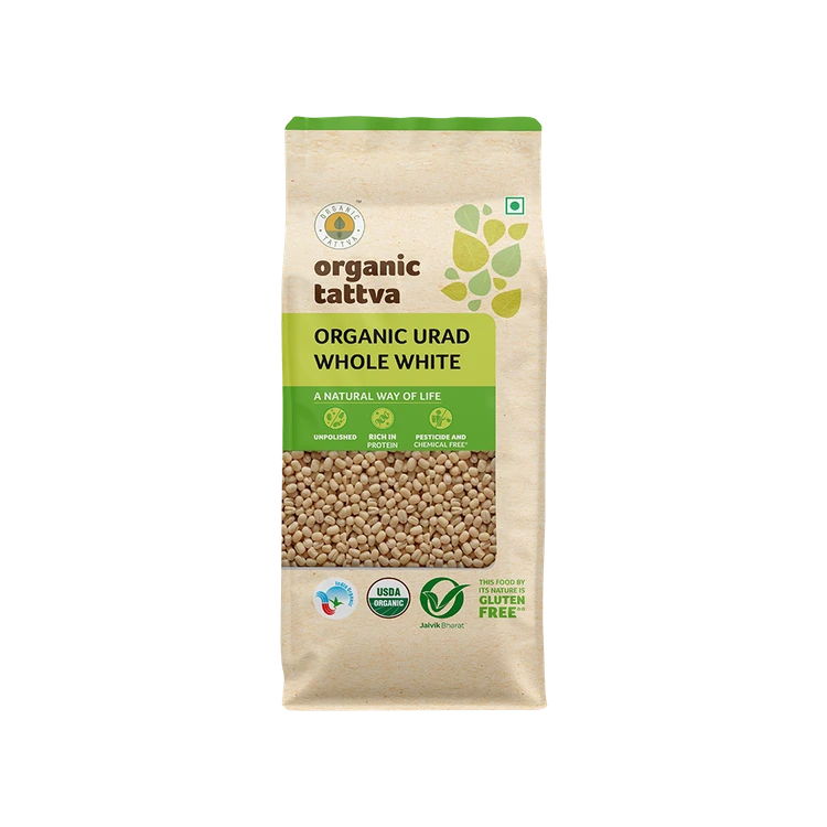 Organic Tattva Whole White Organic Urad (Sabut)