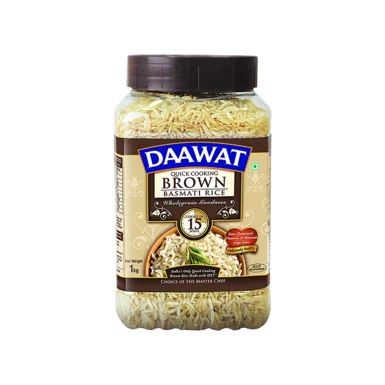 Daawat Brown Basmati Rice (Extra Long Grain) (Kempu Basmati Akki)