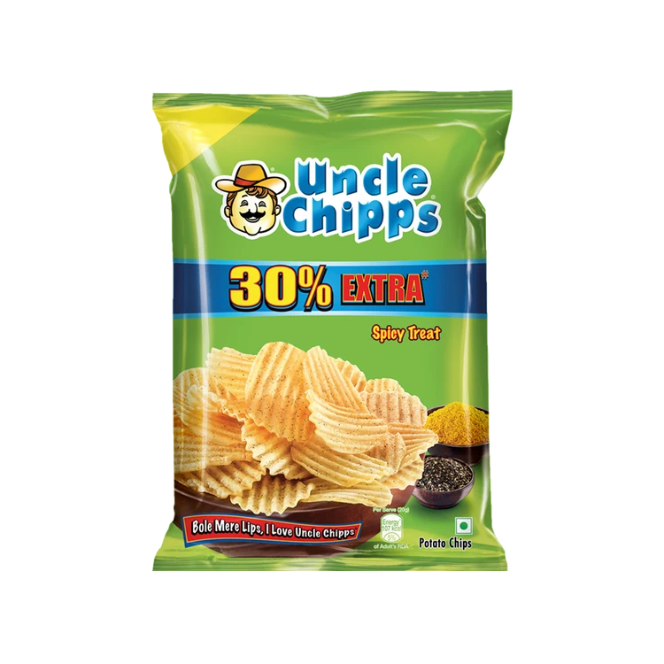 Uncle Chipps Spicy Treat Flavour Potato Chips