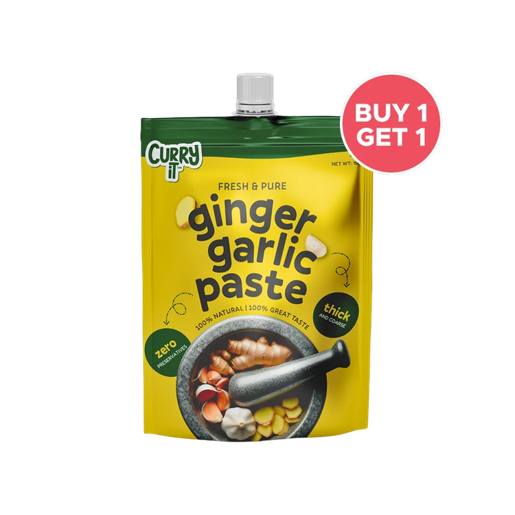 Curryit Ginger Garlic Paste (Preservative Free) - Buy 1 Get 1 Free
