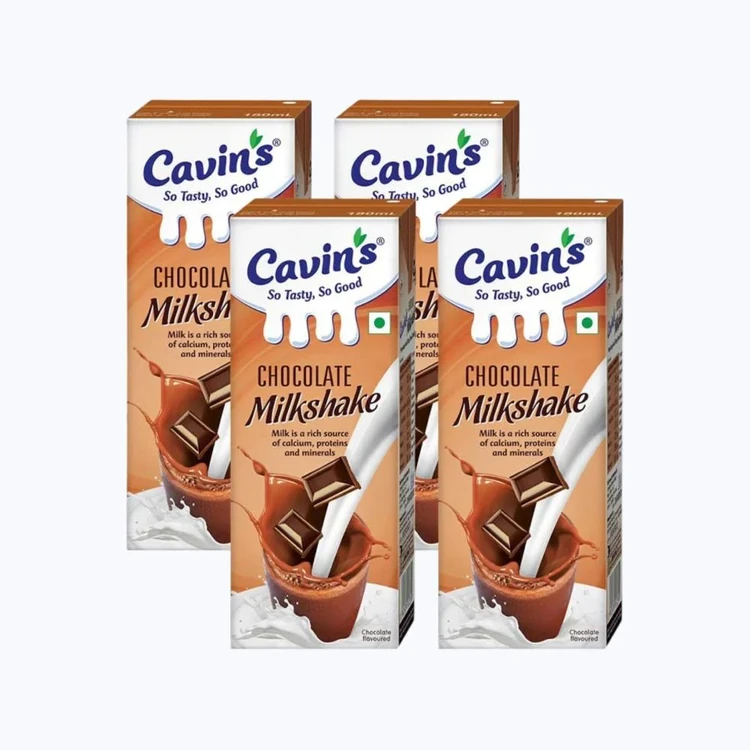 Cavin's Chocolate Milkshake (180 ml) - Pack of 4