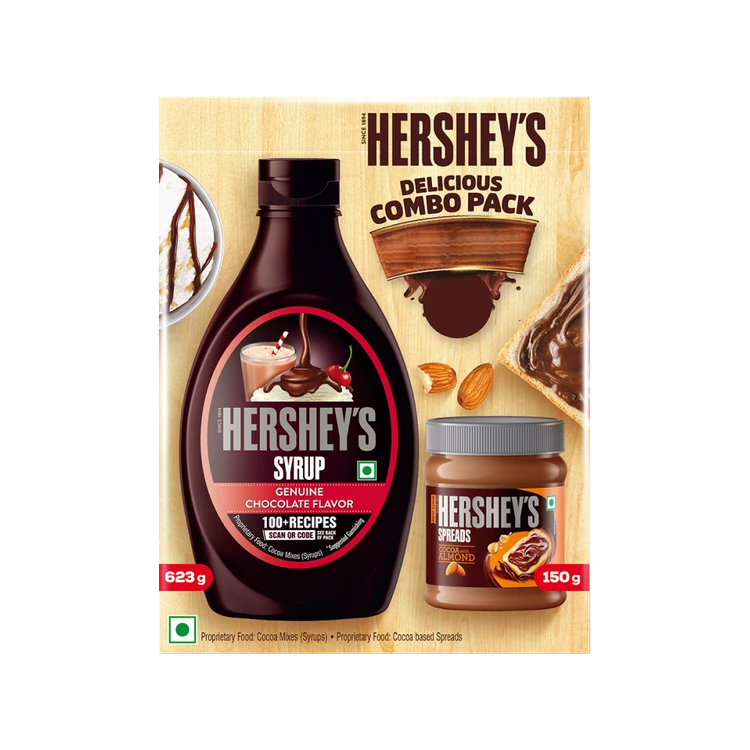 Hershey's Cocoa & Almond Spread with Chocolate Syrup