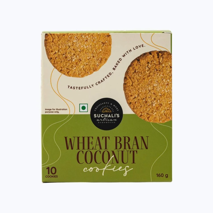 Suchali's Artisan Bakehouse Flavorful Wheat Bran Coconut Cookies
