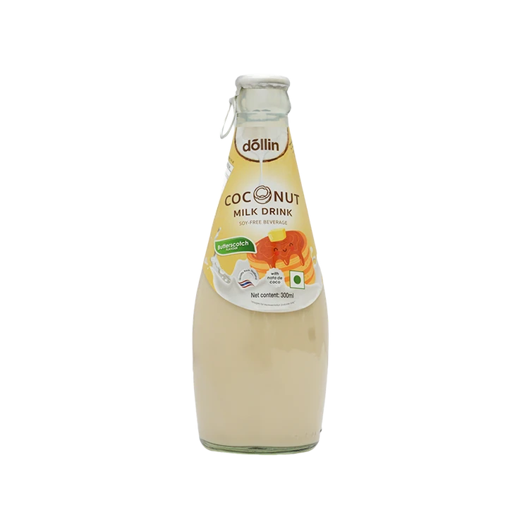 Dollin Butterscotch Coconut Milk Drink with Nata De Coco