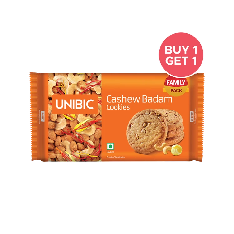 Unibic Cashew Badam Cookies - Buy 1 Get 1 Free