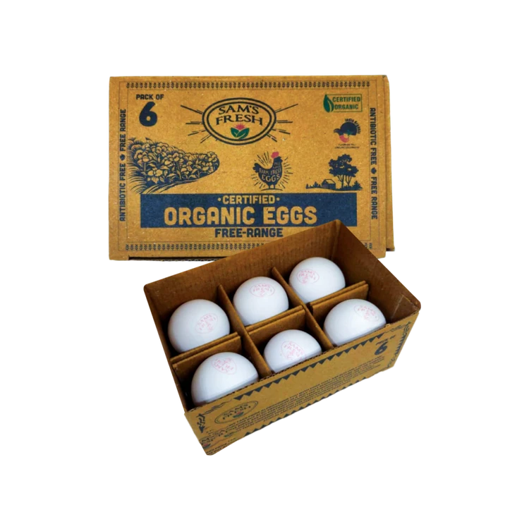 Sam's Fresh Organic White Eggs