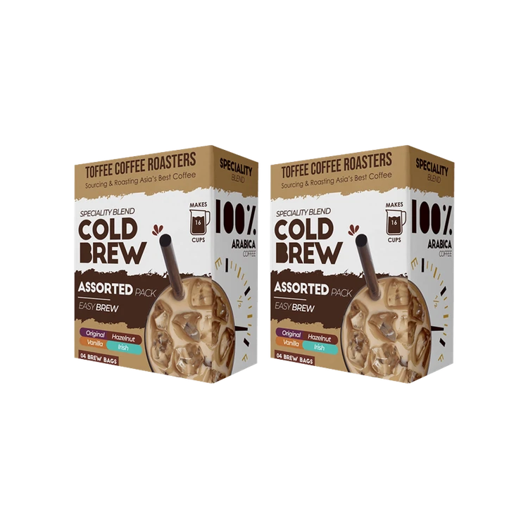 Toffee Coffee Roasters Cold Brew Coffee Bags (Assorted) - Pack of 2