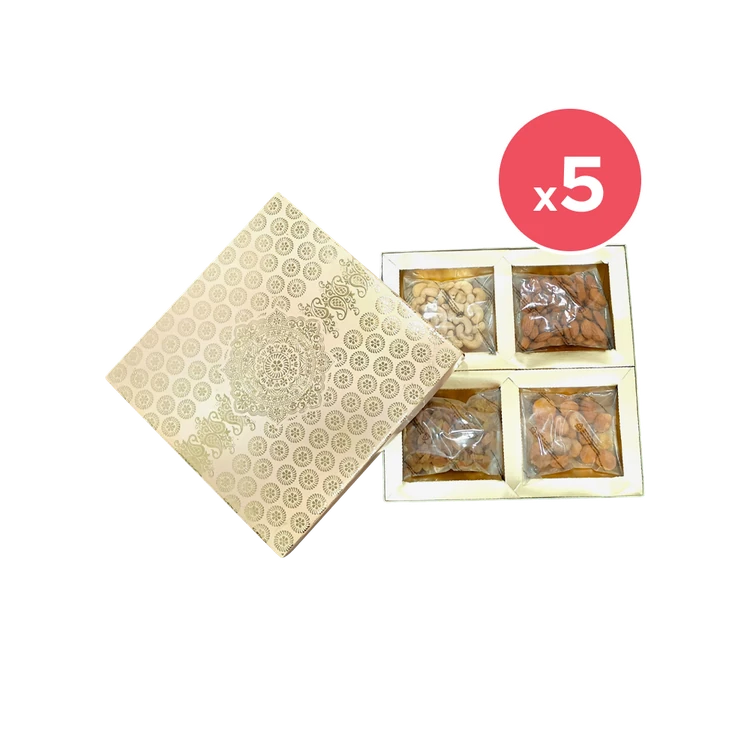 Nuturge Dry Fruits Gift Pack - Pack of 5 (Dry Fruits Udugore Pack)