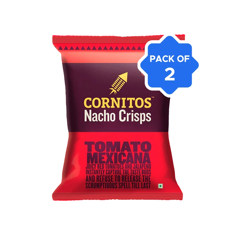Cornitos Tomato Mexicana Nachos Crisps - Pack of 2