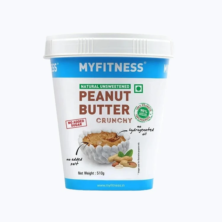 MyFitness All Natural Peanut Butter Crunchy Spread (Unsweetened)