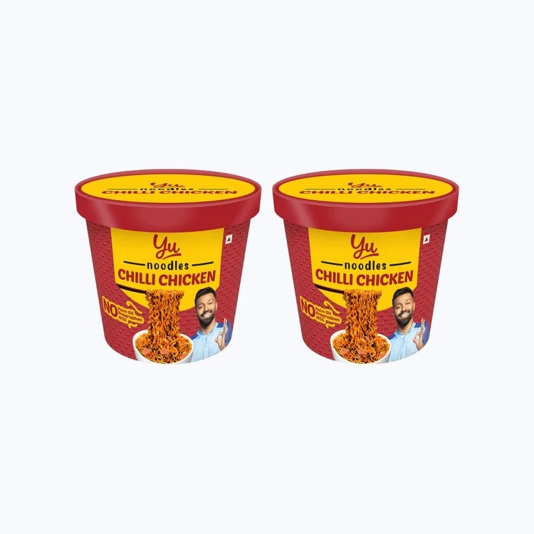 Yu Chilli Chicken Instant Cup Noodles - Pack of 2