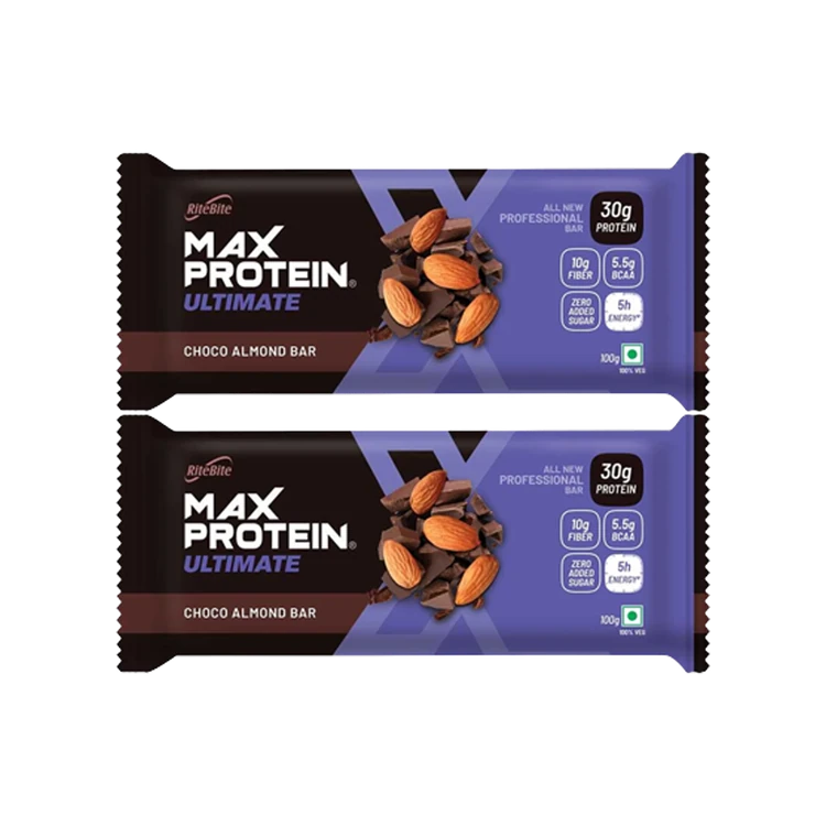 RiteBite Max Protein Choco Almond 30 g Protein Bar - Pack of 2