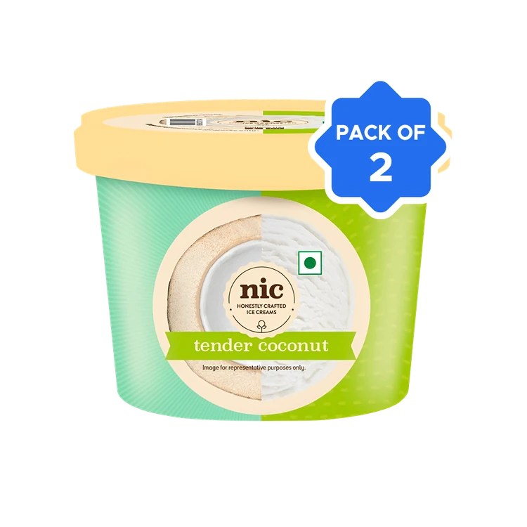 NIC Tender Coconut Ice Cream Cup - Pack of 2