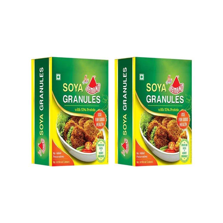 Bambino Soya Granules With 53% Protein - Pack of 2