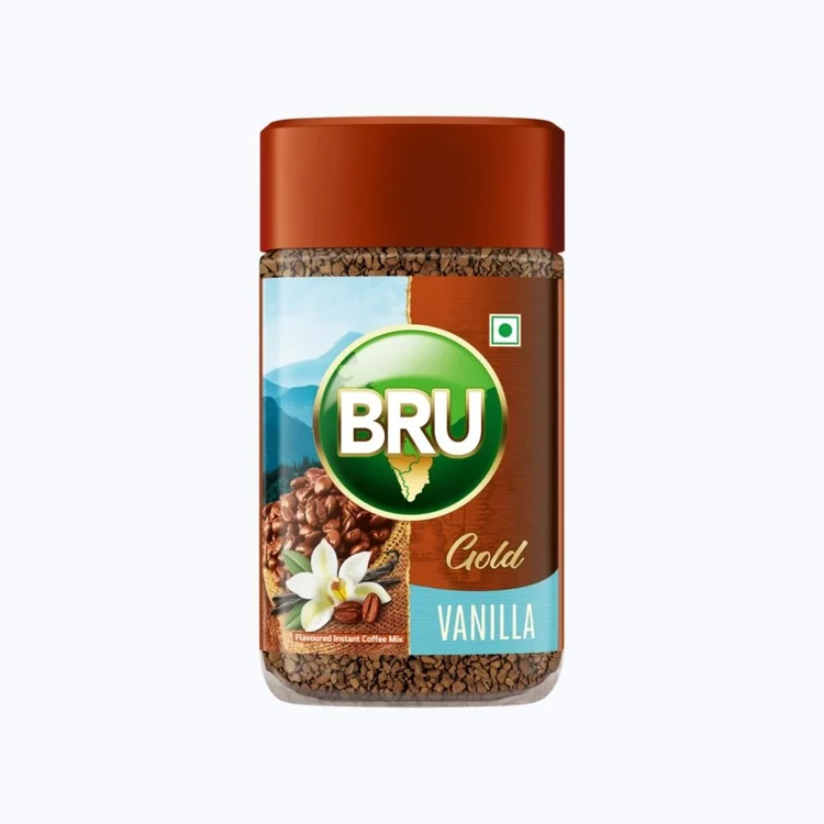 Bru Gold Freeze Dried Vanilla Instant Coffee