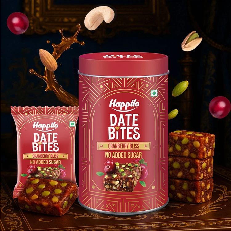 Happilo Premium Cranberry Date Bites