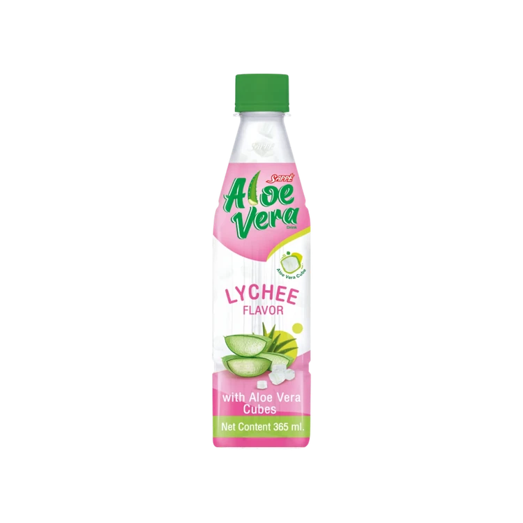 Mogu Mogu Aloe Vera Lychee Fruit Drink with Aloe Vera Cubes