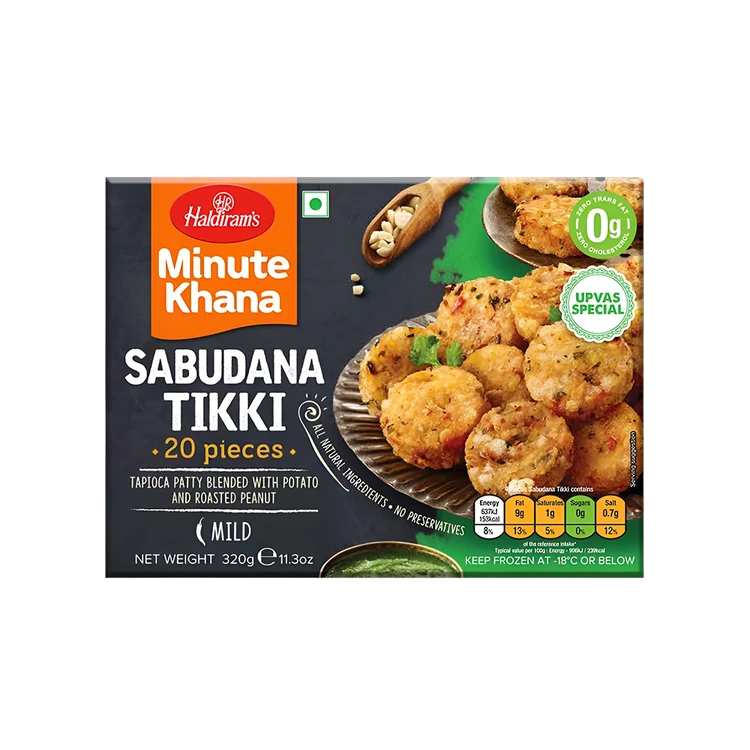 Haldiram's Sabudana Tikki Upvas Special (Frozen)