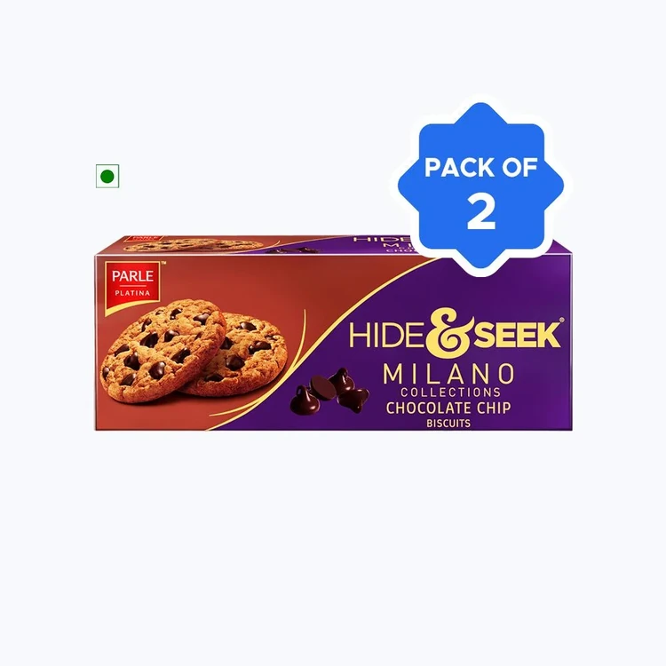Parle Milano Hide & Seek Milano Chocolate Chip Biscuit - Pack of 2