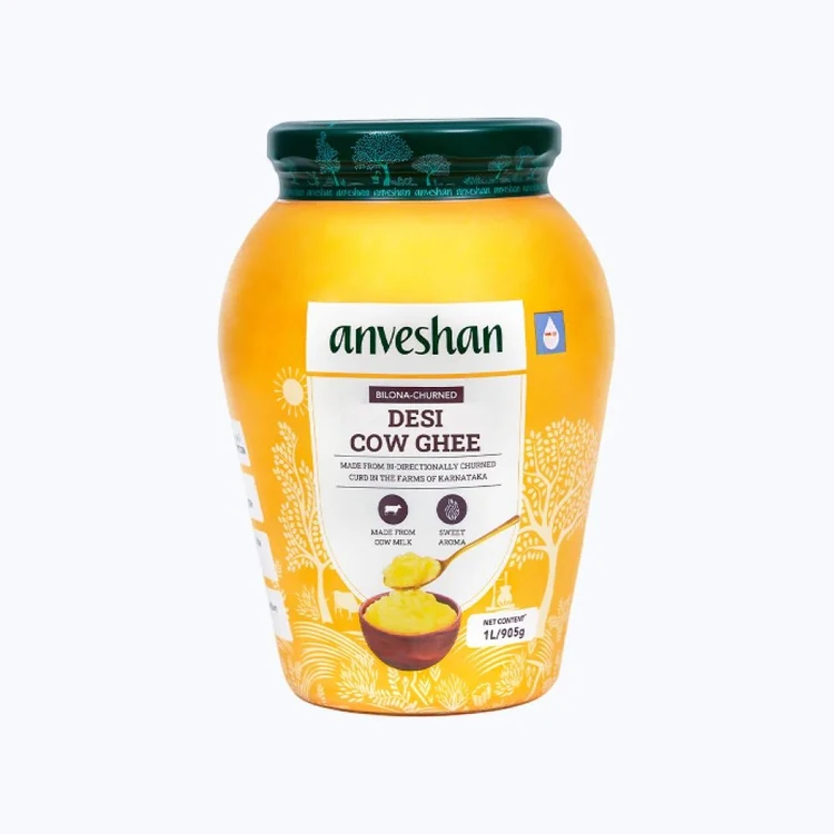 Anveshan Desi Cow A2 Ghee (Bilona Churned)