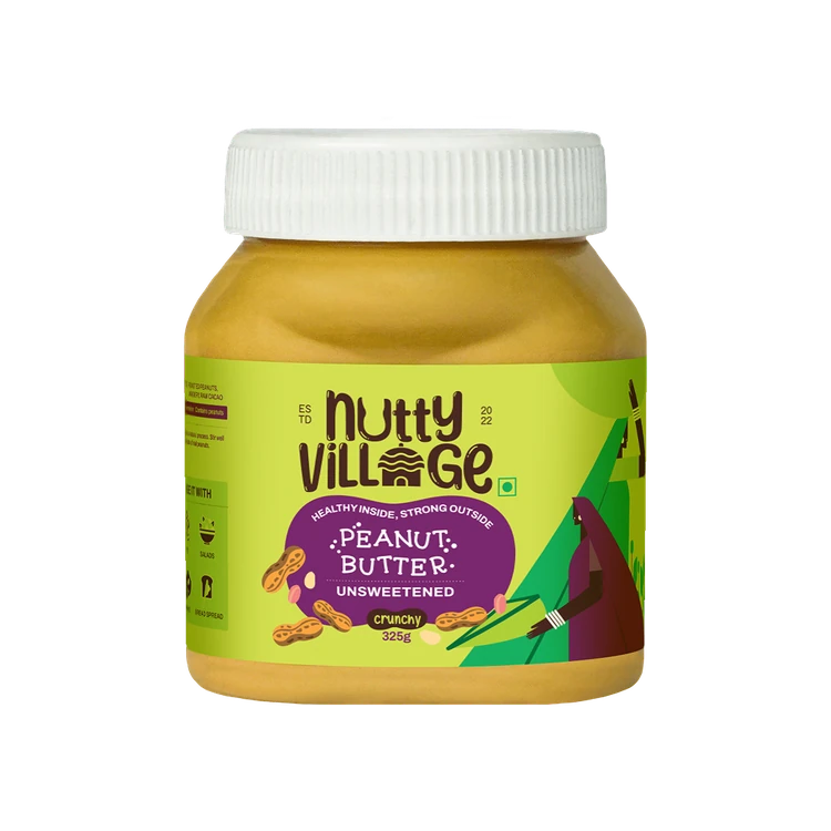 Nutty Village Unsweetened Crunchy Peanut Butter