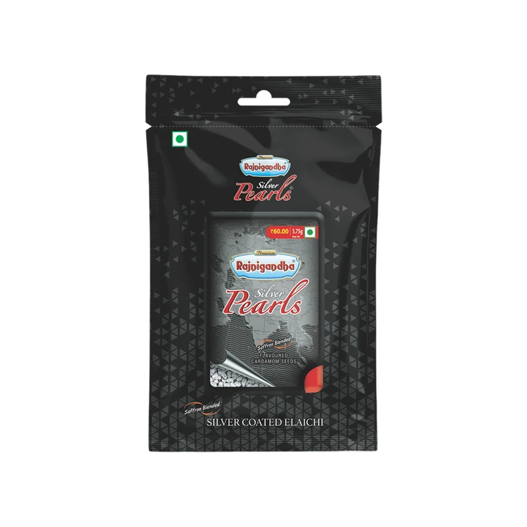 Rajnigandha Silver Pearl Silver Coated Elaichi Mouth Freshener