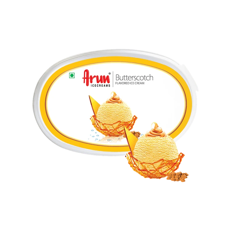 Arun Butterscotch Flavoured Ice Cream Tub