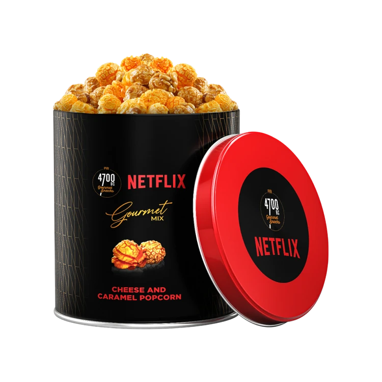 4700BC Netflix Cheese & Caramel Popcorn Tin