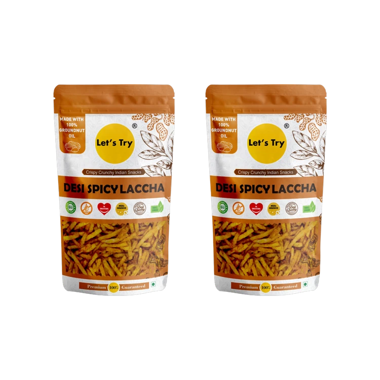 Let's Try Desi Spicy Lachha - Pack of 2