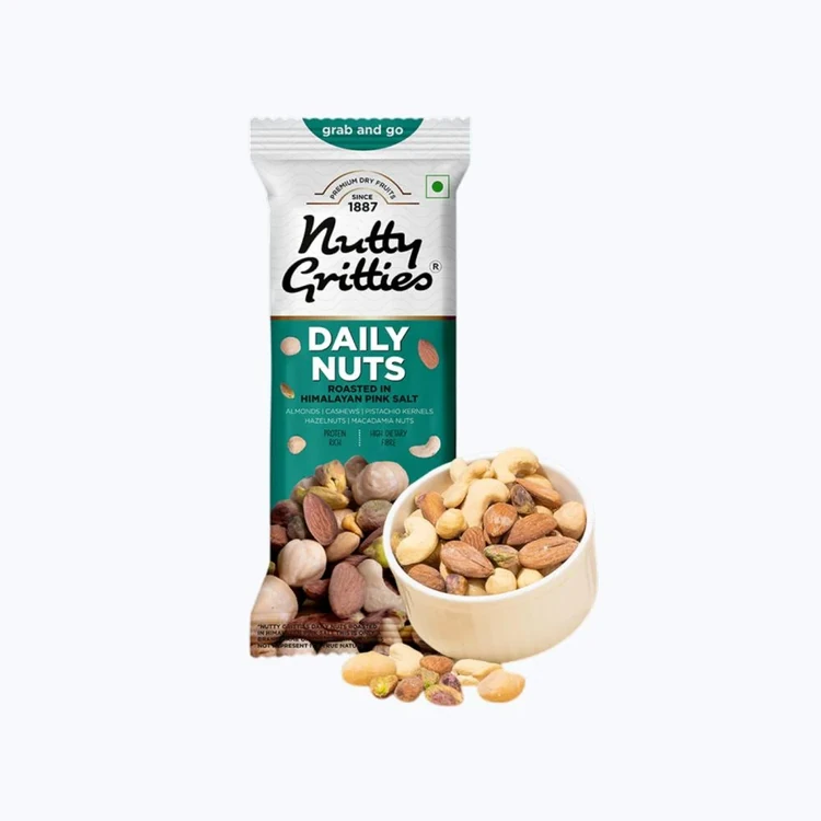 Nutty Gritties Daily Mix Nuts Roasted in Himalayan Pink Salt