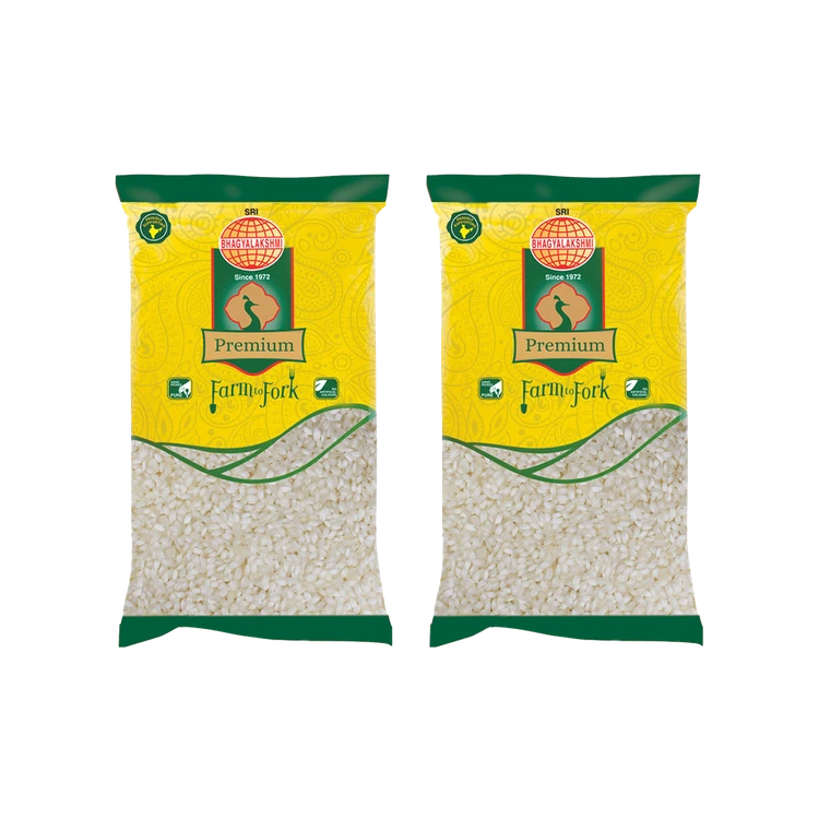 Bhagyalakshmi Premium Idli Rice (Short Grain) - Pack of 2 (Idli Akki)