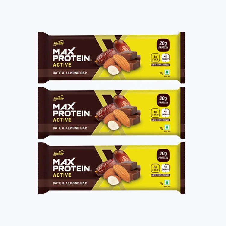 RiteBite Max Proten Date & Almond 20 g Protein Bar - Pack of 3