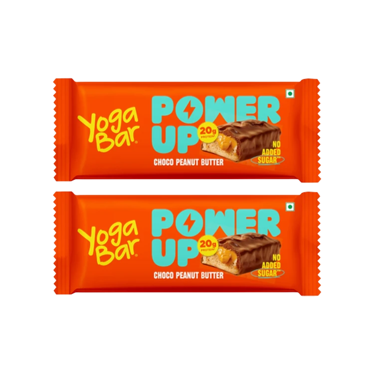 Yoga Bar 20 g Protein Bar, Choco Peanut Butter, No Added Sugar - Pack of 2