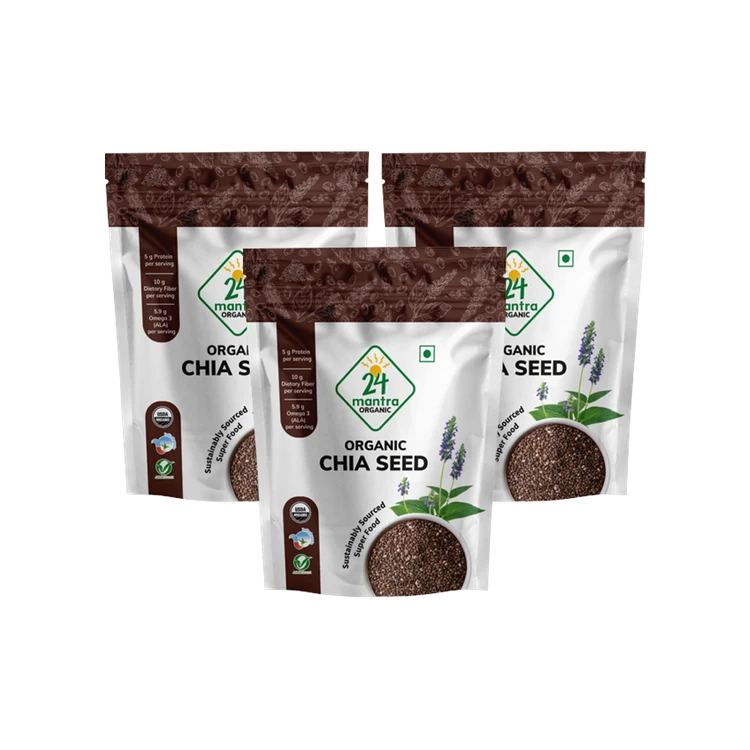 24 Mantra Organic Chia Seeds - Pack of 3