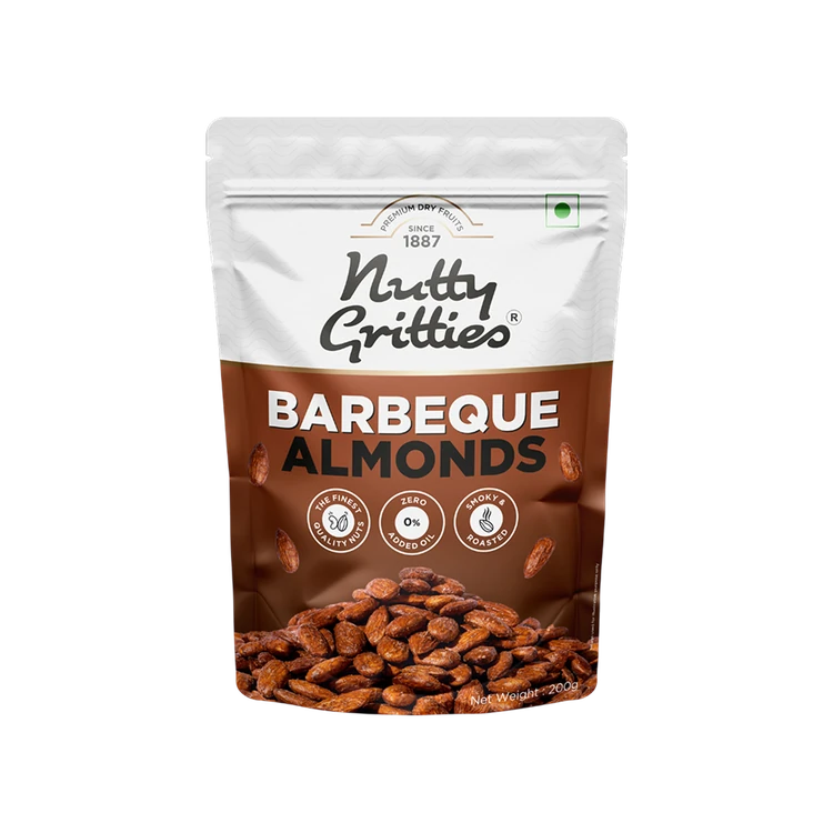 Nutty Gritties Barbeque Flavoured Almonds (Badami)