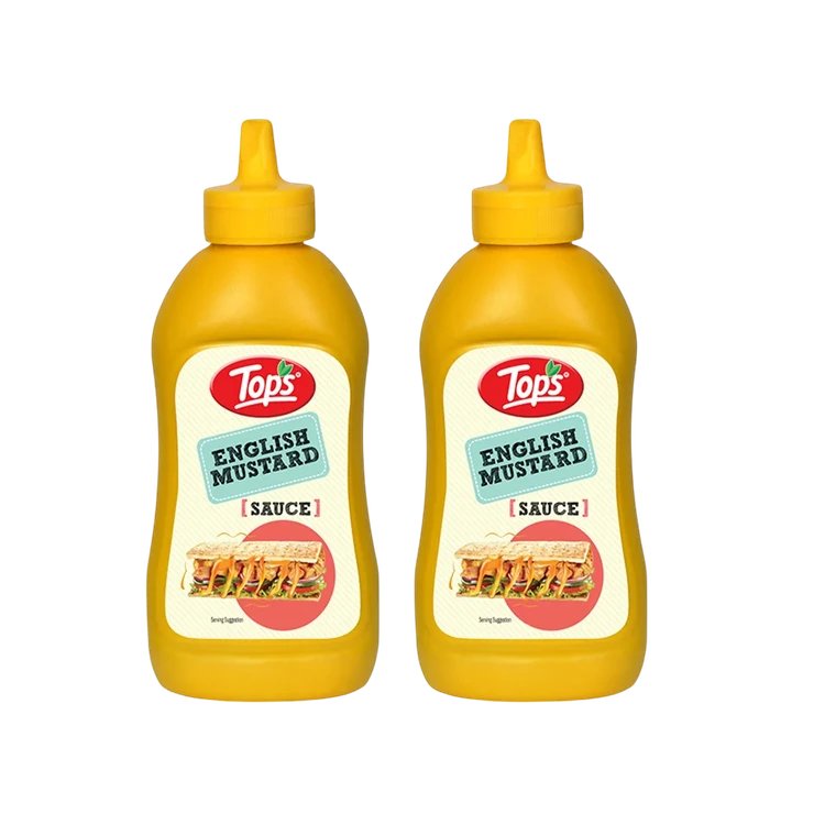Tops English Mustard Sauce - Pack of 2