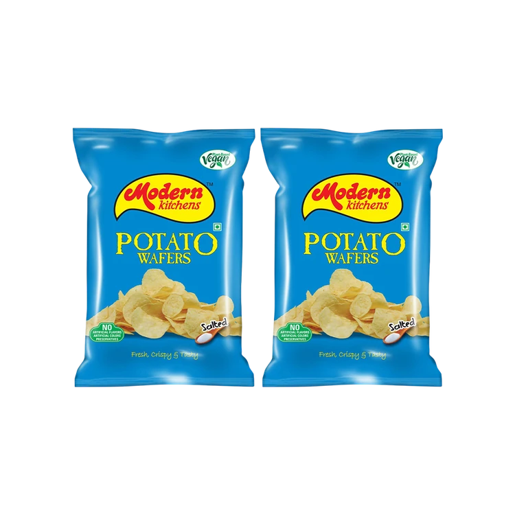 Modern Kitchens Salted Potato Wafers - Pack of 2
