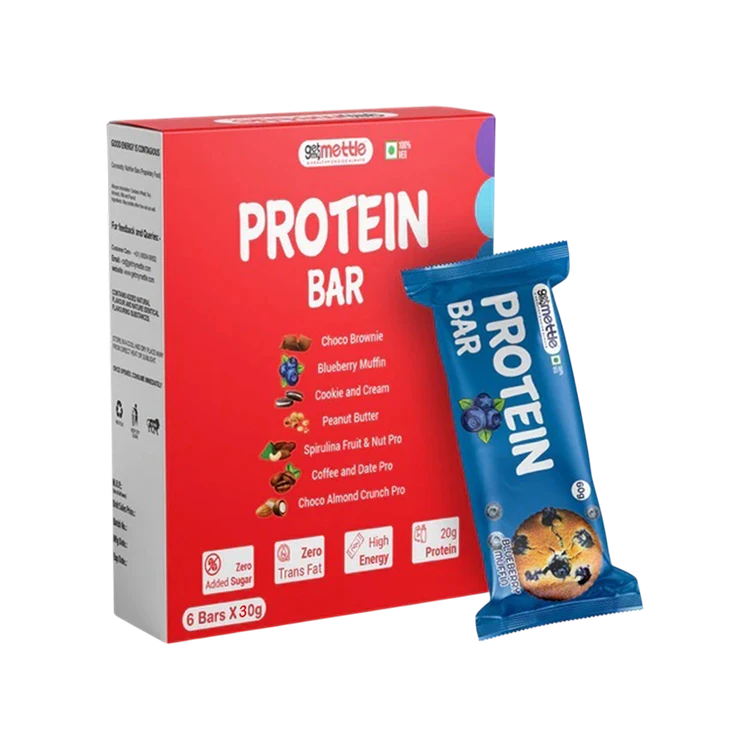 Getmymettle Protein Bar - Blueberry Muffin