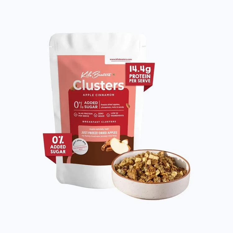 Kilobeaters Apple Cinnamon Granola Muesli (High Protein)