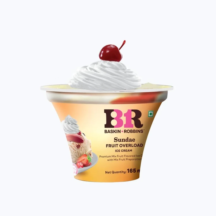 Baskin Robbins Fruit Overload Sundae Ice Cream Cup