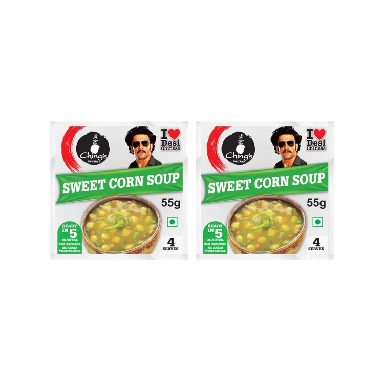 Ching's Secret Sweet Corn Veg Soup 55 g - Pack of 2