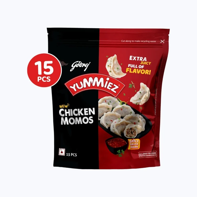 Godrej Yummiez Chicken Momos - 15 pcs