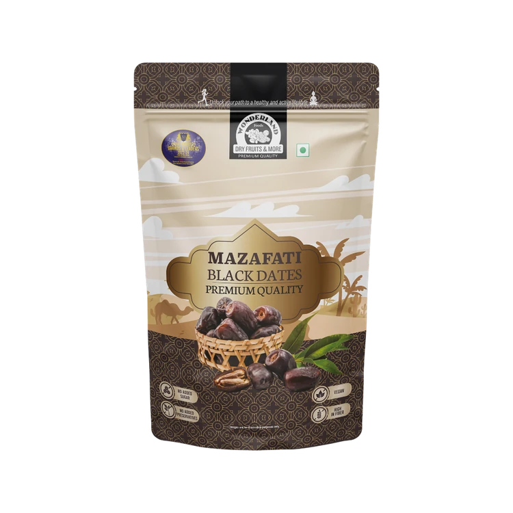 Wonderland Foods Mazafati Black Dates (Kharjura)
