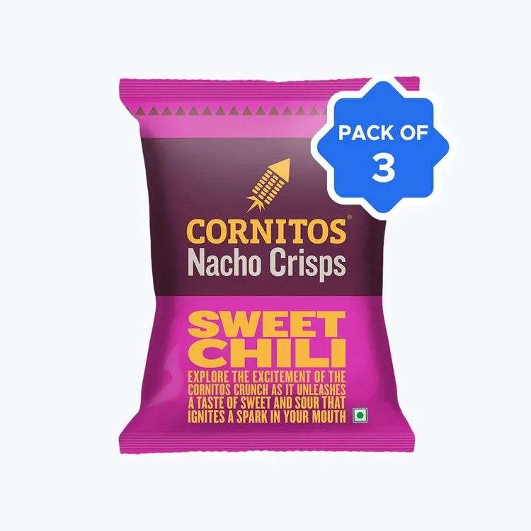 Cornitos Sweet Chilli Nachos Crisps - Pack of 2