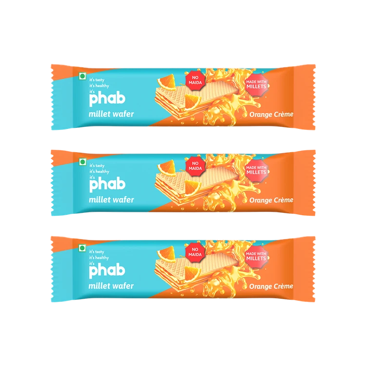 Phab Orange Creme Millet Wafers