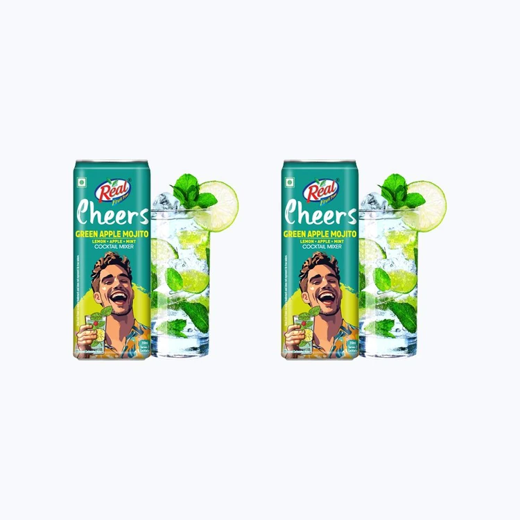 Real Cheers Green Apple Mojito Cocktail Mix - Pack of 2